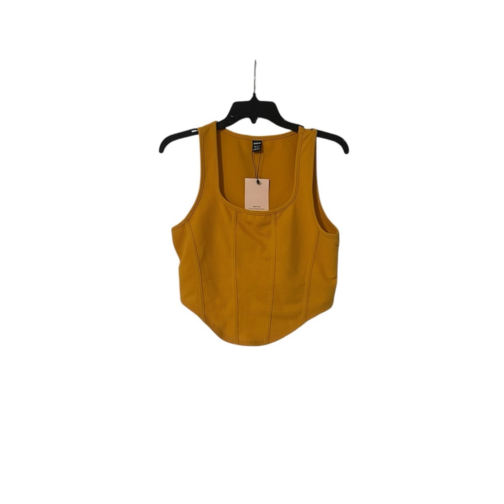 Shein Mustard Yellow Sleeveless Top size xl